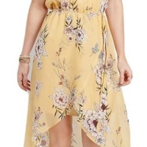 Maurices Yellow Floral Dress